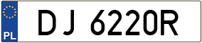 Trailer License Plate
